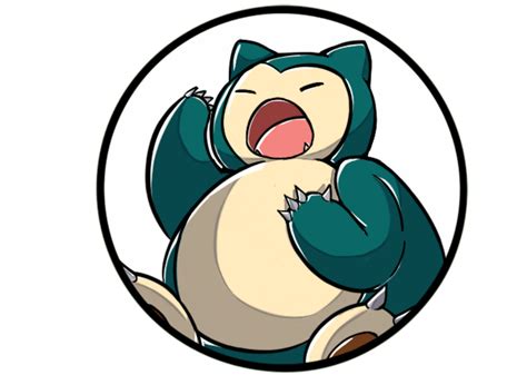 Snorlax Sleeping Pok Mon Cartoon Monster Hd Png Png All