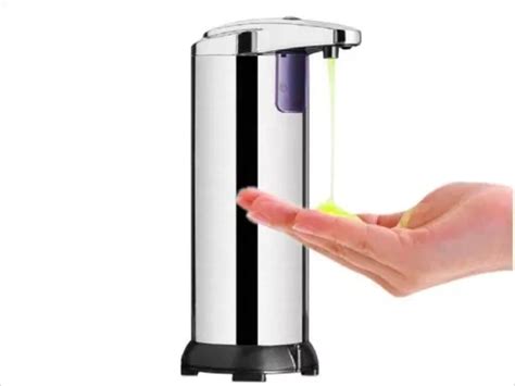 Dispenser Automático Jabón Liquido Acero Inoxidable Baño Mercadolibre