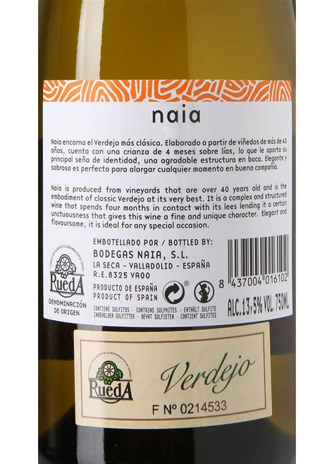 Naia Verdejo Blanco Crianza Sobre L As Comprar Vino Online