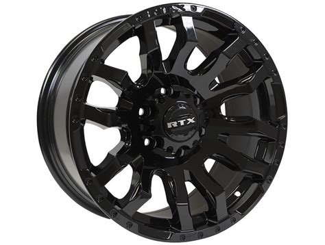 RTX Off Road Gloss Black Patton Wheel 082964 RealTruck