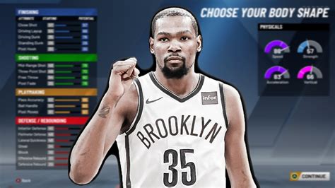 How To Make Kevin Durant Build 6 9 Max Wing Span Demi God In NBA 2K20