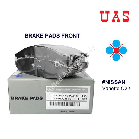 Tan Chong Brake Pad Front D C My For Nissan Vanette C