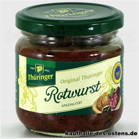 Ewu Original Thüringer Rotwurst Versand Für Ostdeutsche Produkte