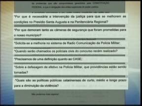 Jornal do Almoço SC Prefeitura elabora carta aberta