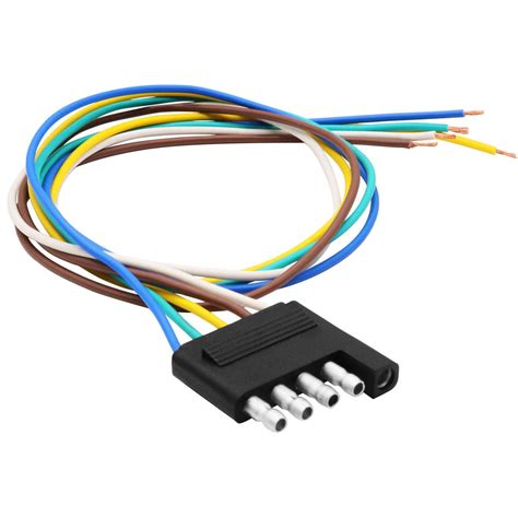 Snapklik Way Flat Trailer Wiring Harness Plug Inch Awg