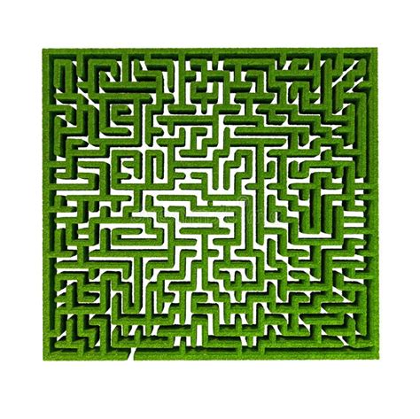 Grass Maze Stock Illustration Illustration Of Fence 27237988