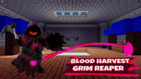 The New Blood Harvest Grim Reaper Kit Skin In Roblox BedWars YouTube