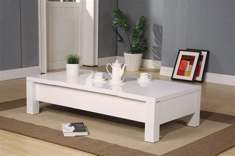 White Gloss Coffee Table Ikea to Decorate a Living Room