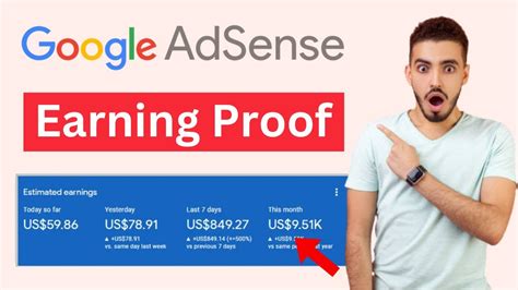 Google Adsense Earning Proof Proof Of Adsense Earning How Much We