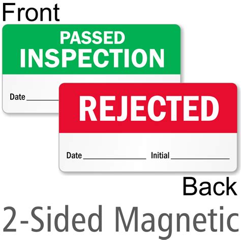 Passed Quality Control Labels Passed Inspection Labels