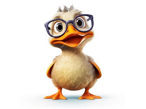 Patinho De Oculos Desenho - Um pato de desenho animado com óculos e uma cabeça redonda que diz ...