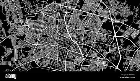 Vector urbano mapa de la ciudad de León Guanajuato México Imagen