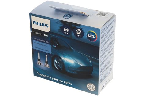 Автолампа PHILIPS Ultinon Essential H1 LED HI LO 6500K 2 шт 12 В