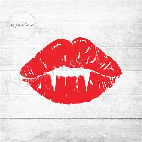 Halloween Fangs Svg Vampire Lips Svg Halloween Clipart Etsy