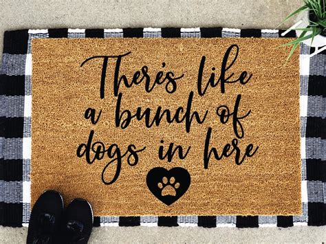 Hope You Like Dogs Doormat Large Doormat Custom Door Mat Etsy