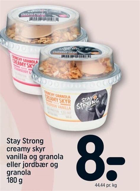 Stay Strong Creamy Skyr Vanilla Og Granola Tilbud Hos Rema