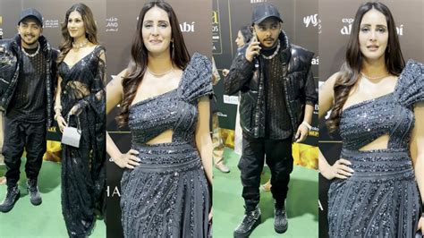 Prithvi Shaw With Gf Nidhi Tapadia Chahat Khanna At Iifa Awards