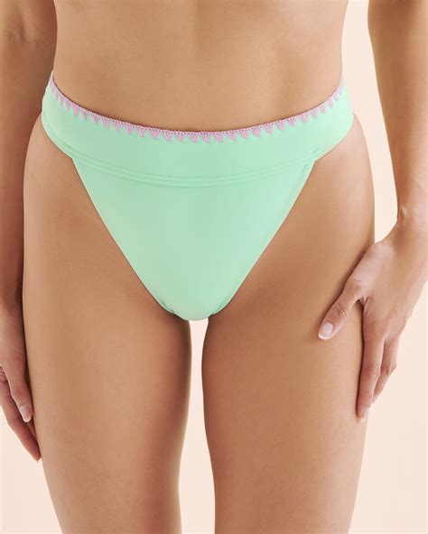 Beah Wave Mid Rise Cheeky Bikini Bottom Bikini Village