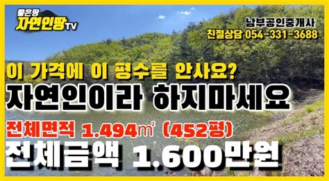 평당3만5천원 땅을 왜 망설이나요 자연인땅합격 싼땅 맞습니다 얼른 오세요 유튜브영상 바로가기 Youtube