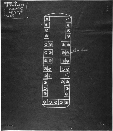 Diagram of Bus 2857 Where Rosa Parks Was Seated- Montgomery 1955 ...