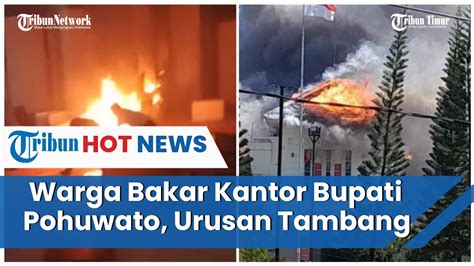 Sebelum Bakar Kantor Bupati Pohuwato Pendemo Lontarkan Tuntutan