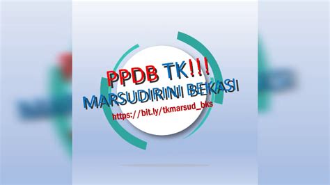 Ppdb Kb Tk Marsudirini Bekasi 2021 2022 Youtube