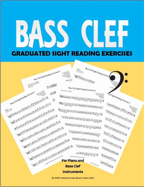 BUNDLE Bass Clef Sight Reading Exercises Made By Teachers Sight