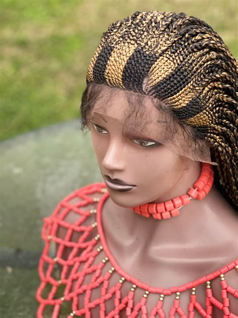 Braided Cornrow Wig Colors 1and27 Length 14 24inches Long Etsy