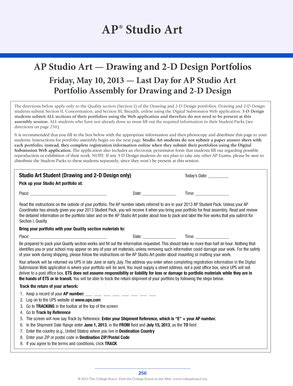 Fillable Online Drawing And D Design Portfolios Fax Email Print