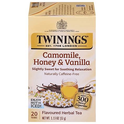 Twinings Flavoured Herbal Tea Camomile Honey Vanilla 20 Ea Casey