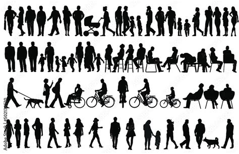 Scale Figure Silhouettes Adobe Stock