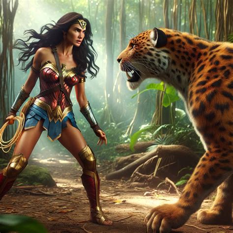 Wonder Woman - Battling A Cheetah by wbatson99 on DeviantArt