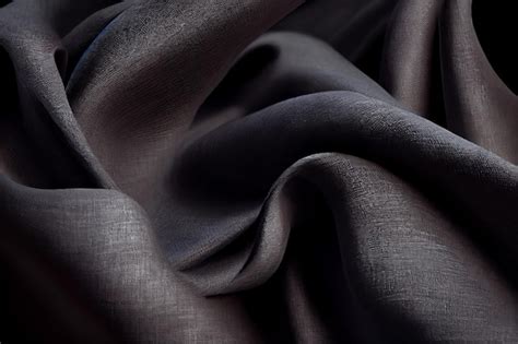 Premium Photo Black Linen Fabric Surface Abstract Background