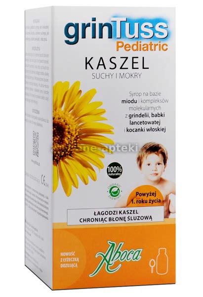 GRINTUSS PEDIATRIC KASZEL SUCHY I MOKRY 128 G Syrop Zaufane Apteki Pl