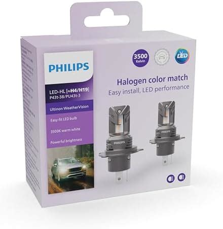 PHILIPS H4 Xtreme Vision PRO150 Car Headlight Bulb 12V 55W Pack Of