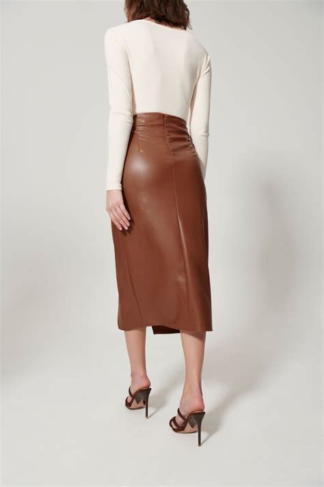 Buy Fandf Fw Bridge Claudine Brown Wrap Skirt From The Next Uk Online Shop