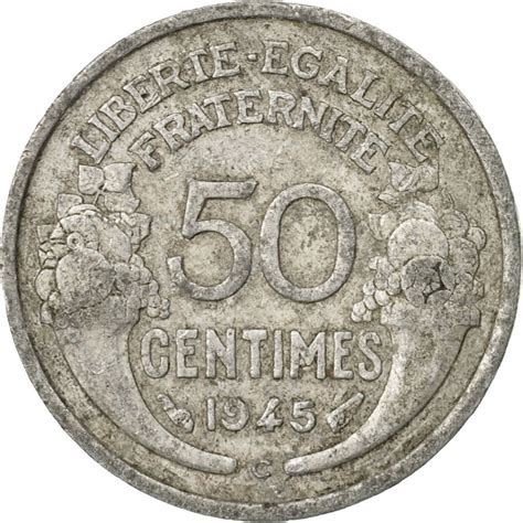 546330 Monnaie France Morlon 50 Centimes 1945 Castelsarrasin TB