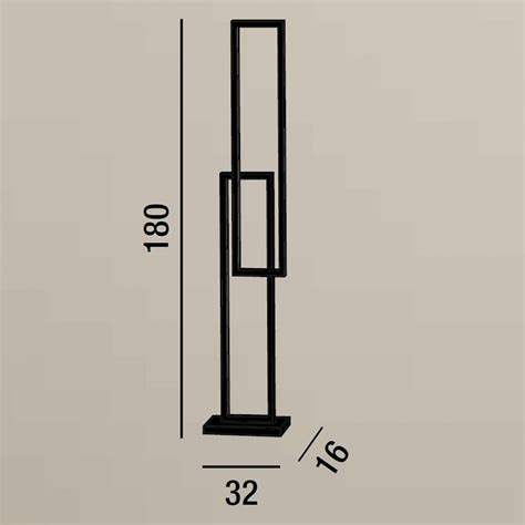 Piantana Moderna Perenz CROSS 6599 N CT LED Da Interni