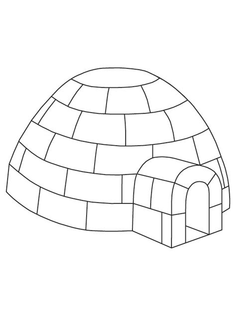 Igloo Coloring Page Download Free Igloo Coloring Page For Kids Best