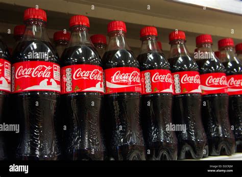 Plastic Bottles Of Coca Cola In A Uk Supermarket Stock Photo Alamy