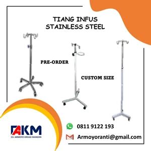 Jual Tiang Infus Besi Stainless Steel Jakarta Armoyo Kreasi Mandiri