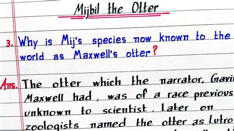 Why Is Mij S Species Now Known To The World As Maxwell S Otter