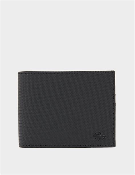 Lacoste Tonal Billfold Wallet In Black For Men Lyst