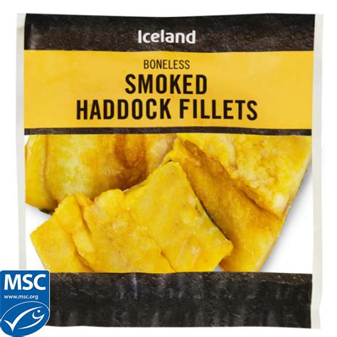 Iceland Boneless Smoked Haddock Fillets 320g Fish Fillets Iceland Foods