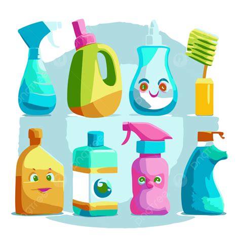 House Cleaning Supplies Clipart