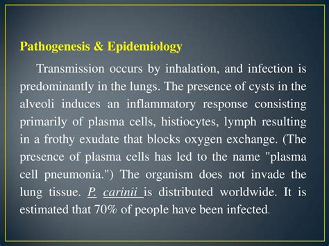 Pneumocystis Carinii Pneumocystis Carinii Is An Important Cause Of Pneumonia In