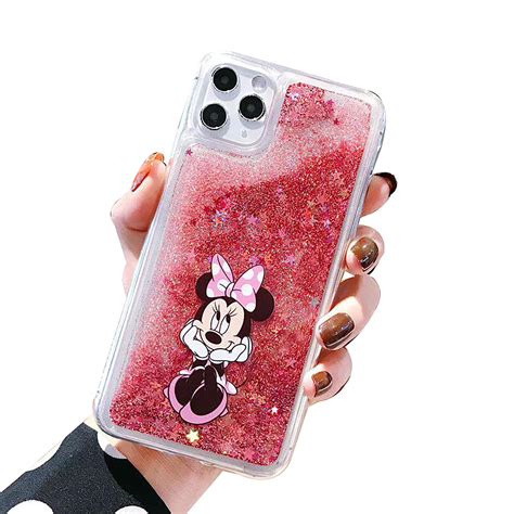 Snapklik Ifilove For Iphone Minnie Mouse Bling Liquid Case