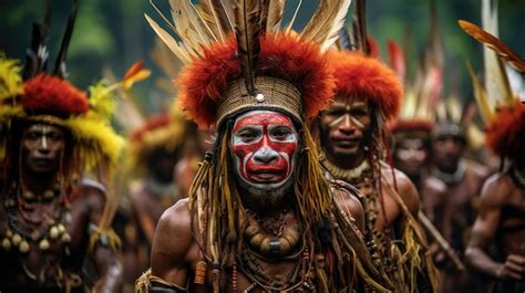 Premium AI Image | Huli Papua New Guinea The Huli are one of the most ...