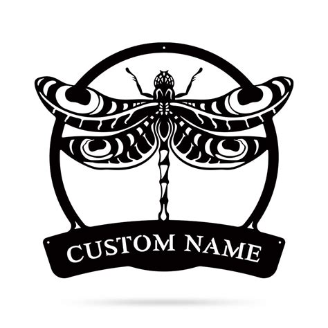Dragonfly Monogram Steel Décor