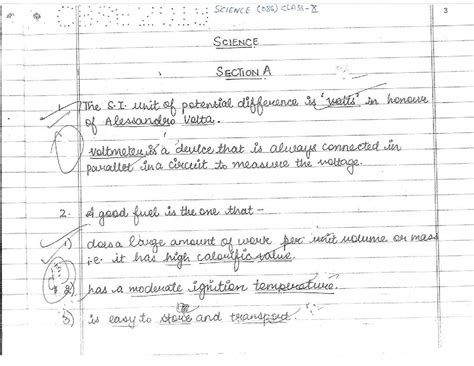 Cbse Class 10 Topper Answer Sheet 2019 For Science